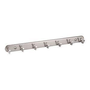 Stainless Steel Wall Mount Hook Hanger Coat Hat Holder Silver Tone